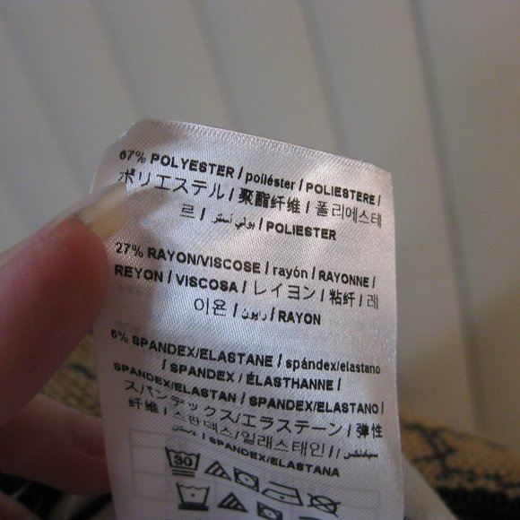 NWT Guess blue white zipper ¾ sleeve top shirt XS extra small - Picture 6 of 7